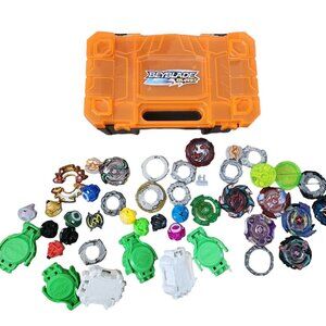 Beyblades Takara Tomy Battle Toys Lot | Metal Plastic Assorted Parts Case